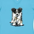 thumbnail image 4 of Inktastic Tri-color Border Collie Women's V-Neck T-Shirt, 4 of 5