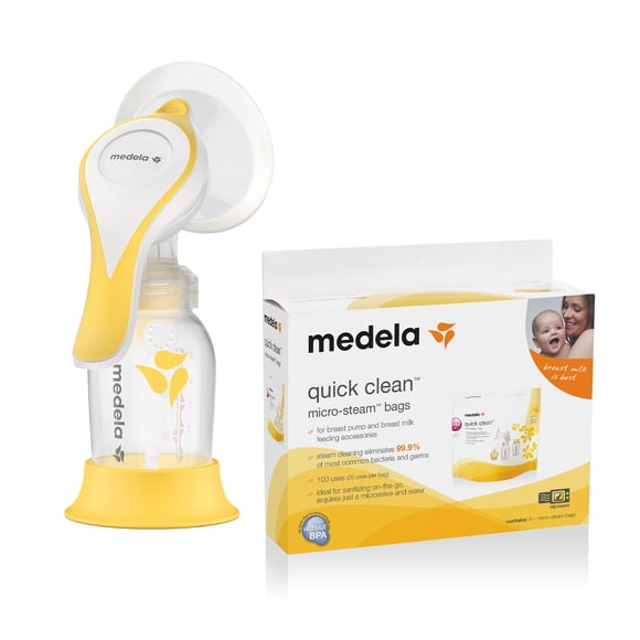 Extractor manual Medela harmony flex con bolsas esterilizadoras