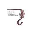 thumbnail image 3 of Wrought Iron Christmas Stocking Hanger  4"-Snowflake- Red (Set of 4) by Park Designs, 3 of 5