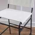 thumbnail image 4 of Linon Willey Counter Stool Cream Twill Fabric Sling Seat Steel Frame in Black, 4 of 12