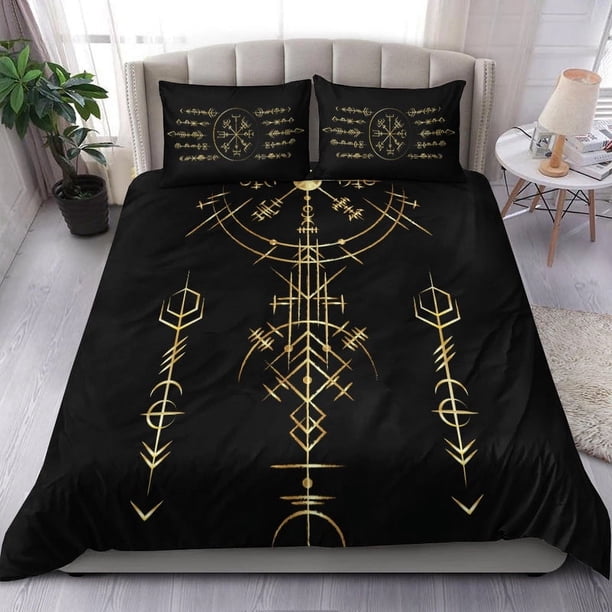 Vikingo Helm Of Awe Oro Arte Cama Set Lt12