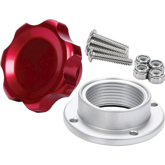 Allstar Performance Filler Cap Red with Bolt-In Alum Bung Small