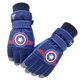 thumbnail image 1 of Guantes antideslizantes de cinco dedos para exteriores, de terciopelo grueso, cálidos, resistentes al agua, con dibujos de princesas Elsa y Spider-Man, 1 of 5