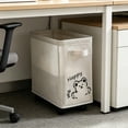 thumbnail image 6 of Darzheoy Under Desk Storage Box, Detachable Rolling Organizer Caddy with Wheels, Mobile Office File Cabinet Drawer, Slim Slide Out Trolley for Office, Dorm Room, Home, Study, Desk, 6 of 6