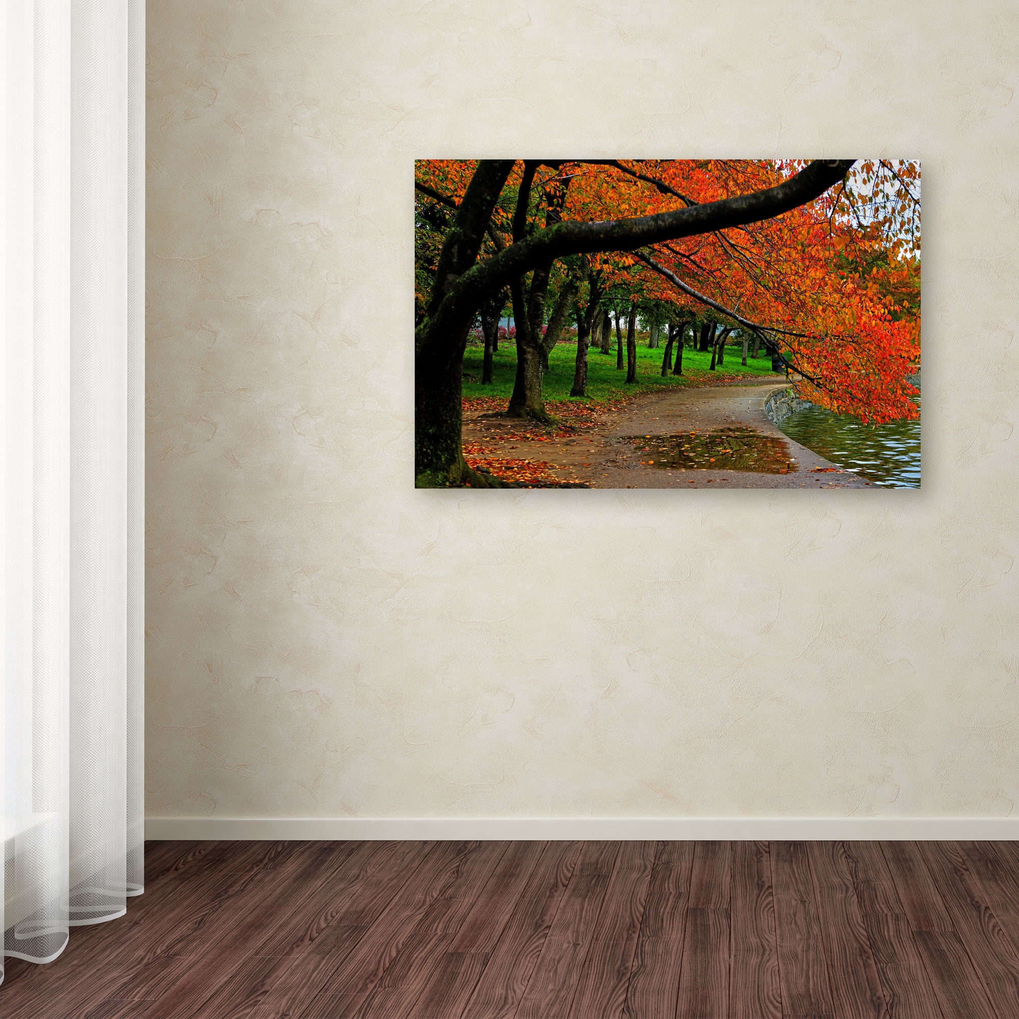 Trademark Fine Art "Tidal Basin Autumn 2" Canvas Art by CATeyes