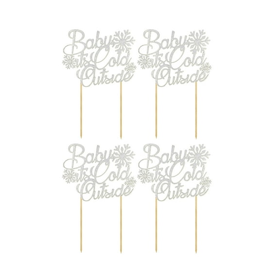 ELAYARD 6Pcs Paper Cake Picks Multi Color Decorative Supplies for Dessert Table