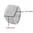 thumbnail image 6 of Charles Raymond Bling Bling Hip Hop Iced Out Luxury Men's Ring - 444, 6 of 7