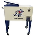 thumbnail image 6 of Leigh Country "Life is Good® 60 Quart Metal Outdoor Patio cooler - Beige Adirondack Jake, 6 of 8