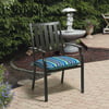 Mainstays Turquoise Stripe 19" x 18" Outdoor Seat Pad, 2 Pack
