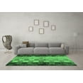 thumbnail image 3 of Ahgly Company Indoor Square Abstract Emerald Green Modern Area Rugs, 7' Square, 3 of 4