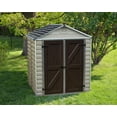 thumbnail image 2 of Palram - Canopia SkyLight 6' x 5' Polycarbonate/Aluminum Storage Shed - Tan/Brown, 2 of 10