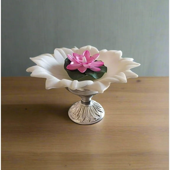 Indiancraftsbykanika White Marble 9-Inch Decorative Bowls