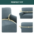 thumbnail image 5 of H.VERSAILTEX Premium Jacquard Stretch Sofa Cover with Waterproof Seat & Elastic Bottom Protection for Kids,Pets 1-Piece Furniture Protector Slipcover(Sofa,Stone Blue), 5 of 7