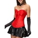 thumbnail image 3 of Tops de Corsé para Mujer, Lencería Moldeadora con Bustier, Body Push Up con Cintura de Encaje Rojo S, 3 of 10