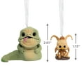 thumbnail image 4 of Hallmark Christmas Ornaments (Star Wars: Return of the Jedi Jabba the Hutt & Salacious B. Crumb Funko POP!), Set of 2, 4 of 8
