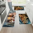 thumbnail image 3 of YIMEIS Night view of Christmas Kitchen Mat Rug Set  - 2 Pcs Perfect for Kitchen Counter, 16''*24''/47''*18'', Functional for Decoration, 3 of 10