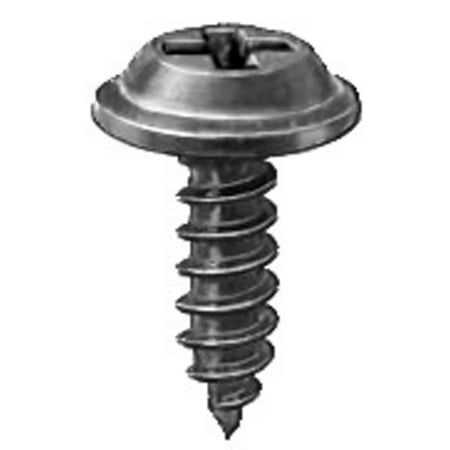 

100 #8 X 1/2 Phillips Flat Top Washer Head Screws Blk