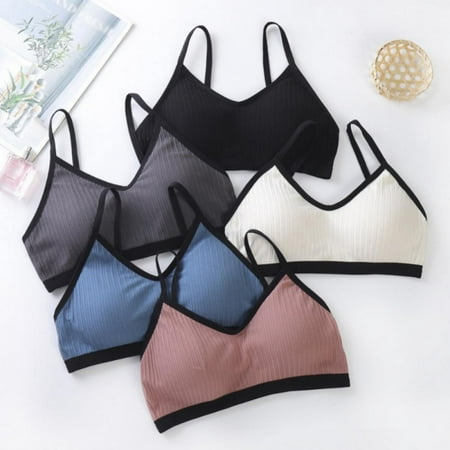 

Women Beauty Back Seamless Bra Threaded Wrapped Chest Tube Top Bra Wireless Bottoming Sports Bralettes with Chest Mat