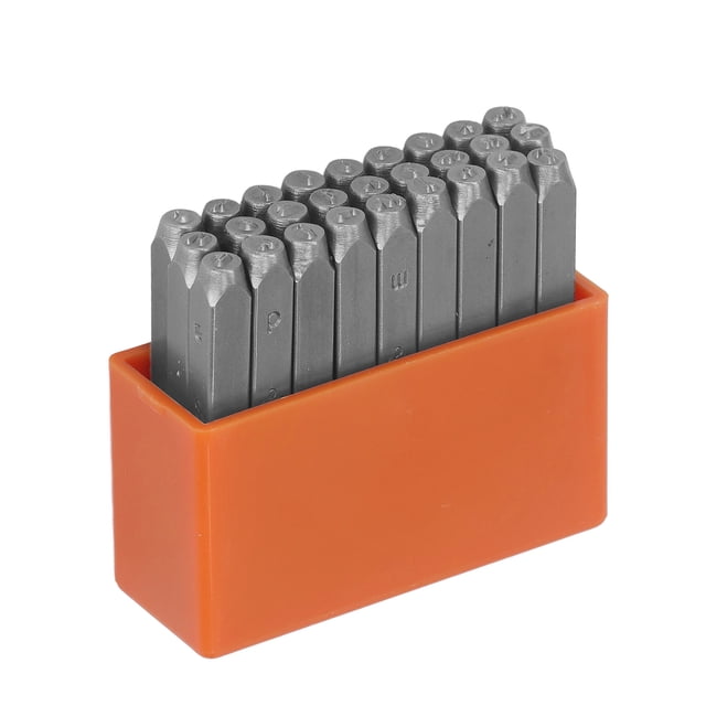 Metal Stamps, High Carbon Steel 27 Pcs Steel Metal Set Orange For Jewelry