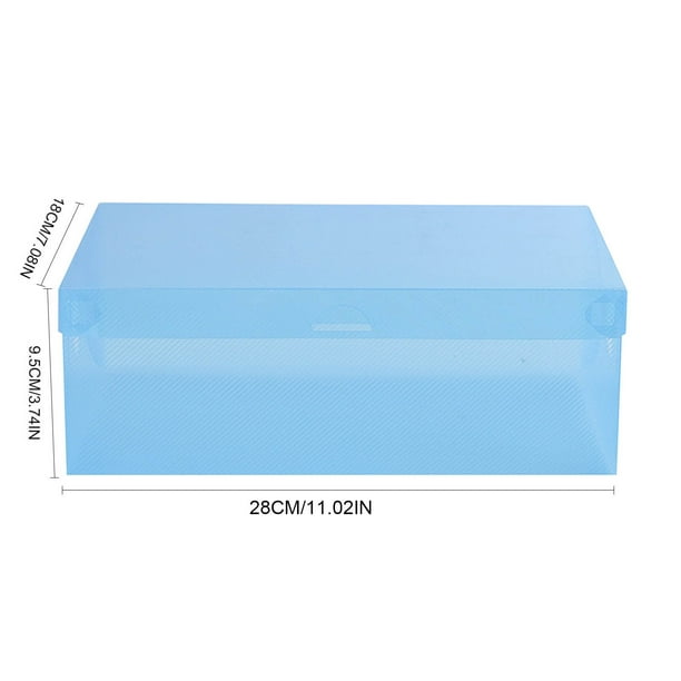 Caja de Almacenamiento Plegable Espesado Estilo Flip Transparente, Caja de Zapatos de Plástico para Hombres Mujeres Niños Ropa Organización Y Salida Portátil