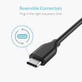 thumbnail image 4 of Anker , Powerline USB 3.0 to USB C Charger Cable (10ft) with 56k Ohm Pull-up Resistor for Samsung Galaxy Note 8, S8, S8+, S9, Oculus Quest, Sony XZ, LG V20 G5 G6, HTC 10 and More, 4 of 7