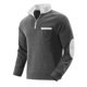 thumbnail image 2 of Camisas de Manga Larga Casual Color Sólido Bolsillo Cremallera de Pie Cuello Sudadera, Camisas de Trabajo de Manga Larga de los Hombres para Actividades Al Aire Libre, 2 of 9