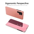 thumbnail image 3 of Mirror Phone Shell Flip-type Phone Case para Samsung Galaxy S23 Ultra (Oro rosa) Hugtrwg Nuevos Originales, 3 of 6