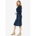 thumbnail image 3 of Jessica London Women's Plus Size Cable Sweater Dress, 3 of 4