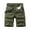 Army Green, variant on Conairie Men Cargo Shorts Vintage Elastic Waist Work Shorts Lightweight Summer Hiking Shorts with Multi Pockets Army Green 28