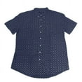 thumbnail image 2 of Tommy Hilfiger Men's Classic Fit Button Down Short Sleeve Woven Shirt (Peacoat, Medium), 2 of 3