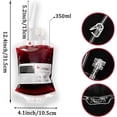 thumbnail image 4 of Monstrate Bolsa de sangre de Halloween de 350ML, bolsas universales de PVC para bebidas energéticas a prueba de fugas, accesorio portátil para Kits de decoración para fiestas, 4 of 6