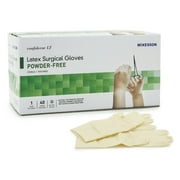 McKesson Confiderm LT Surgical Glove, Size 7.5 Sterile Latex Standard Cuff Length Bisque Ivory , 3158VA - Box of 40