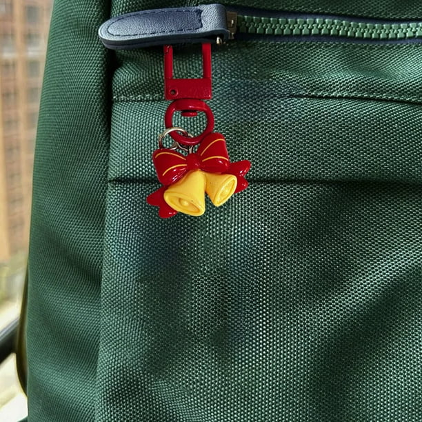 Adornos navideños, regalos navideños, llaveros navideños, accesorios para coche, llaveros bonitos para bolso, mochila, monedero, adorno de plástico.