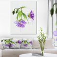 thumbnail image 1 of Beautiful Blue Flowers with Stem - Large Floral Canvas Artwork, 1 of 3