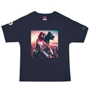 Cane Corso and Spidey Champion T-Shirt (Navy, L)