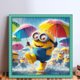 thumbnail image 2 of Hilo Algodón Ecológico Bordado Likrtyny 11CT 3 Hebras 40x40cm Kit Punto Cruz Minion, 2 of 9