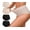 2Black+2Skin, variant on GAI YI Women's High Waisted Briefs Tummy Control Cotton Underwear Ladies Lace Panties 4Pack 2Black+2Black S