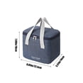thumbnail image 3 of Bolsa térmica de almuerzo con papel térmico de aluminio: contenedor de gran capacidad y resistente al agua para picnic, trabajo o lactancia materna, 3 of 6