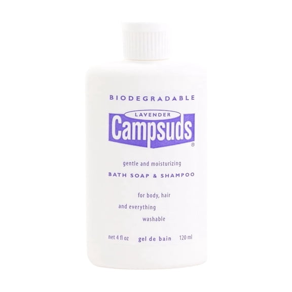 Campsuds Outdoor All Purpose Soap - Biodegradable -Environmentally Friendly - Great for Camping, Backpacking, Traveling - Lavendar, 8oz
