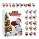 thumbnail image 1 of Calendario de Adviento navideño coleccionable con adorno colgante de muñeco de nieve Estilo D, 1 of 7