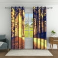 thumbnail image 2 of Aofoto Fall Scenery Blackout Curtains for Living Room/Bedroom, Thermal Insulated Window Drapes,2 Panels,52" W x 84" L, 2 of 5