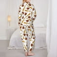 thumbnail image 6 of Goofa Baseball Sport Printed Women’s 2 Piece Pajama Set Super,Pajamas Women's Long Sleeve Sleepwear Soft Button Down Loungewear Pjs Lounge Set Nightwear-Small, 6 of 9