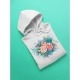 thumbnail image 3 of Flowers And Leaves Collage Hoodie Women -Image by Shutterstock, Female 4X-Large, 3 of 4