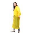 thumbnail image 2 of EVA Rain Cape Rain Ponchos Reusable EVA Clear Raincoat with Hood for Adults, Men Women Yellow,1 Pcs, 2 of 3