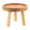 thumbnail image 1 of Wooden Plant Stand Flower Pot Base Holder Stool High Stool Balcony Succulent Round Flower Shelf For Indoor Outdoor, 1 of 5
