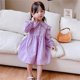 thumbnail image 5 of Vestido de manga larga para niñas de 1 a 7 años, vestidos florales de moda coreana con solapa, ropa para niños, primavera y otoño, 5 of 6