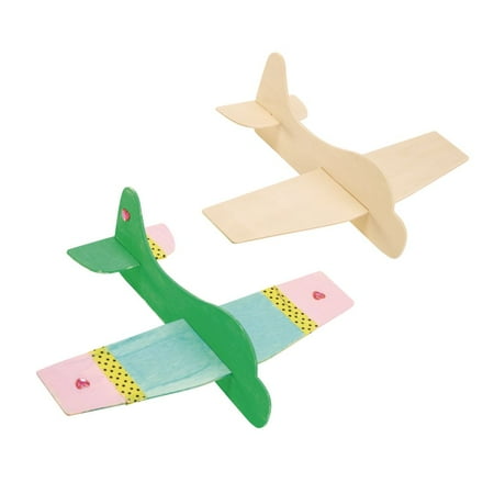UPC: 0191487019255 | Colorations Wooden Model Airplanes – Set of 12