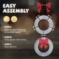 thumbnail image 5 of UBesGoo Christmas Wreath Lighted Wreath Christmas Decoration 48in,315 LED,Multicolored, 5 of 7
