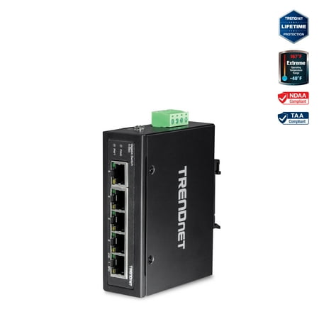 UPC: 0710931160321 | TRENDnet TI-G50 5-port hardened Industrial Gigabit Switch