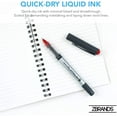 thumbnail image 3 of ZBRANDS Red Platinum Rollerball Pens, Fine Point, 0.5mm, Red Ink, 12 Pack, 3 of 5